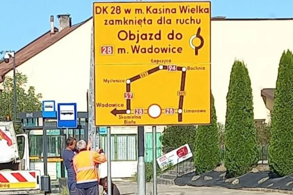 Oznakowanie już jest, ale nowy objazd jeszcze nie obowiązuje - zdjęcie 2