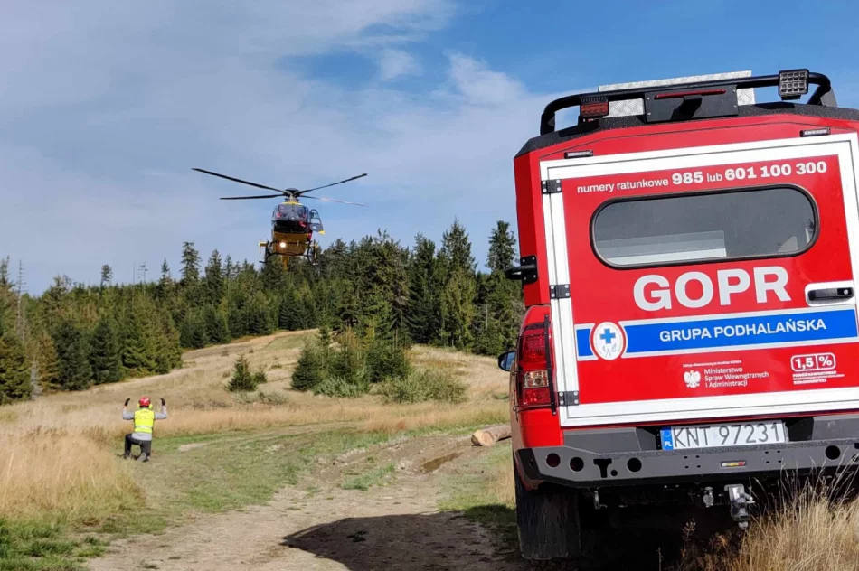 GOPR i LPR na pomoc nieprzytomnej rowerzystce - zdjęcie 2