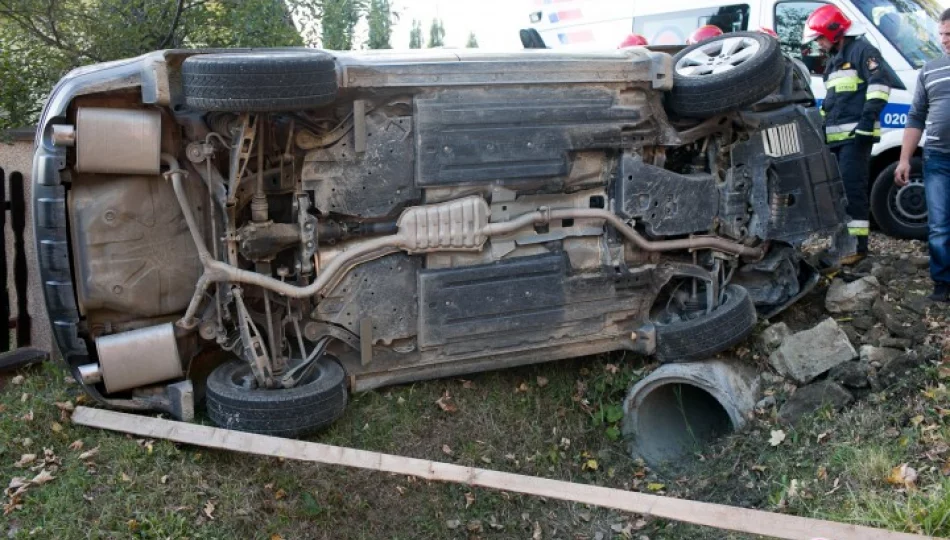 Wypadek forestera, kierowca powrócił - zdjęcie 1