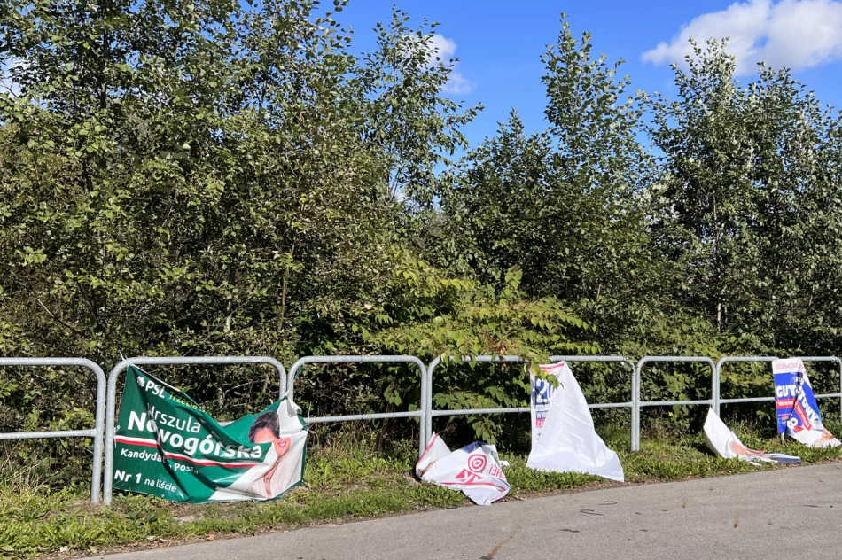 Wybory 2023: trwa walka na niszczenie bannerów - zdjęcie 6