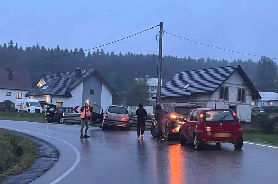 Samochód uderzył w bariery, kierująca nieprzytomna - zdjęcie 2