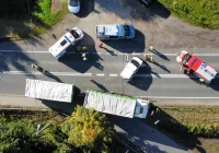 Zderzenie trzech pojazdów - kierujący Peugeotem nietrzeźwy - zdjęcie główne