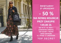 Wielka promocja urodzinowa w Top Secret! - zdjęcie główne