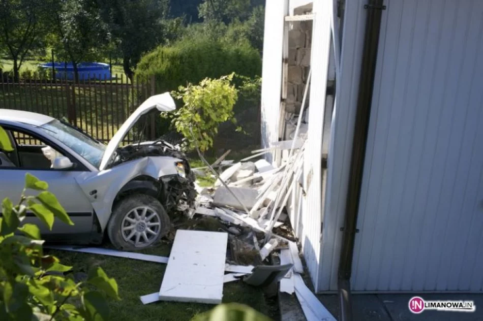 Samochód wjechał w dom - ranne dzieci - zdjęcie 3