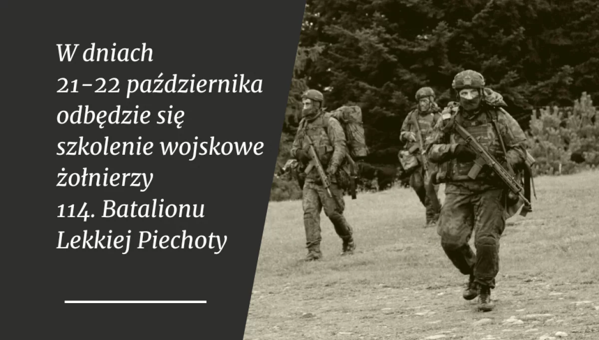 21-22 października – szkolenie żołnierzy WOT