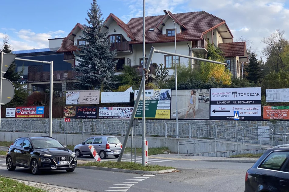 Samochód uderzył w oświetlenie przejścia - zdjęcie 2