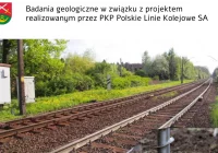 Badanie geologiczne w związku z projektem realizowanym przez PKP Polskie Linie Kolejowe SA - zdjęcie główne