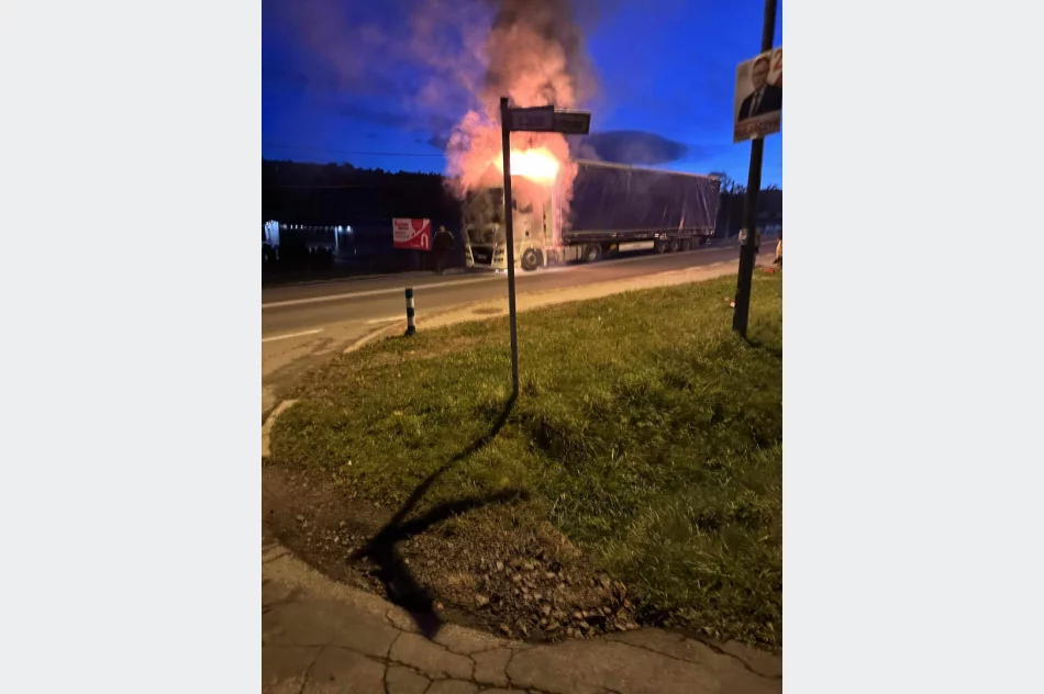 Pożar TIR'a na ulicy Krakowskiej. "Ludzie, więcej empatii" - zdjęcie 3