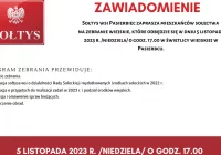 Zawiadomienie o zebraniu wiejskim w Pasierbcu - zdjęcie główne