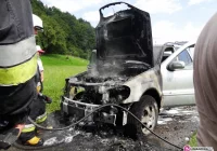Pożar mercedesa - zdjęcie główne