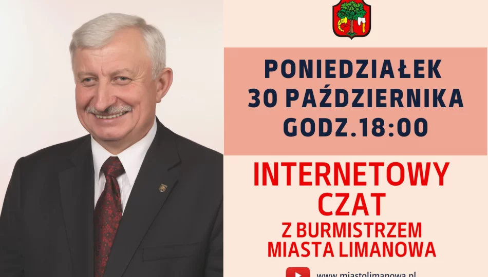 Burmistrz Limanowej zaprasza na czat online z mieszkańcami - zdjęcie 1