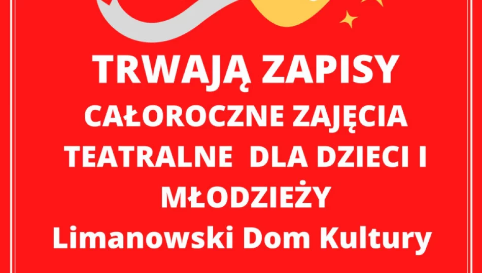 Zajęcia teatralne dla dzieci i młodzieży – zapisy! - zdjęcie 1
