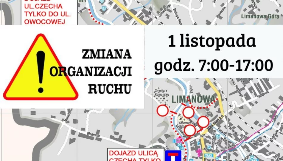 Zmiana organizacji ruchu w dniu Wszystkich Świętych - zdjęcie 1