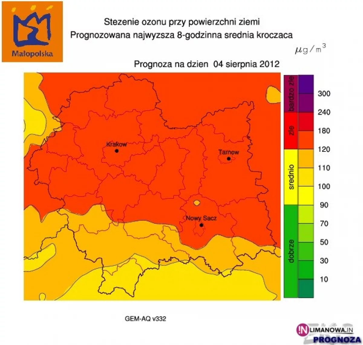 Zanieczyszczenie powietrza ozonem