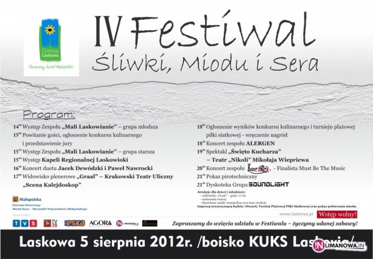 Już jutro Festiwal Śliwki, Miodu i Sera