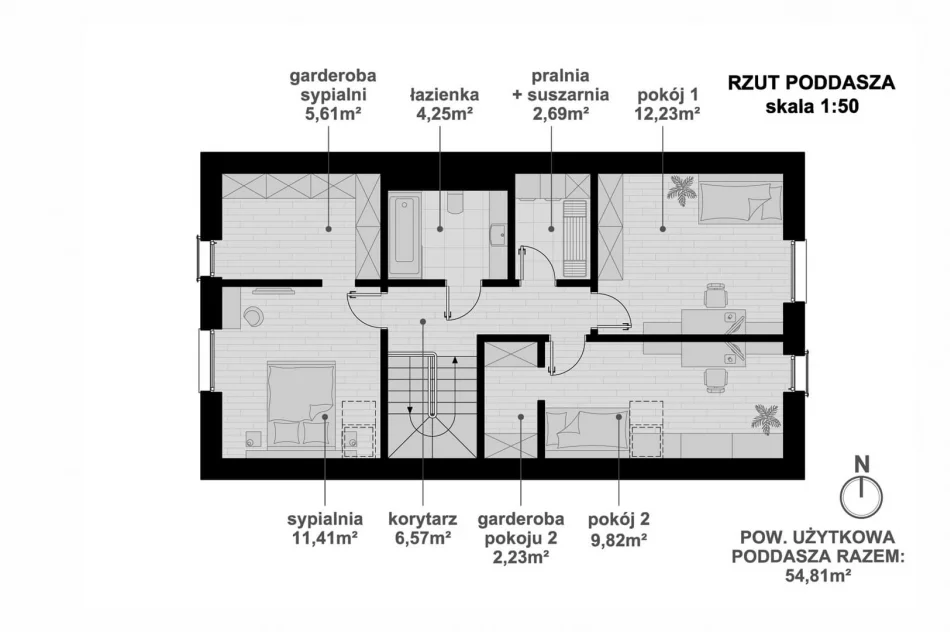 Pierwsze bezpłatne projekty dużych domów. Zobacz wizualizacje projektu ​ARCHI PLUS 120 - zdjęcie 18