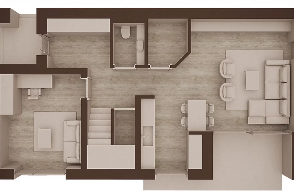 Pierwsze bezpłatne projekty dużych domów. Zobacz wizualizacje projektu ​ARCHI PLUS 120 - zdjęcie 19