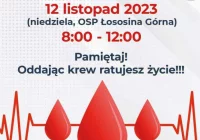 Akcja krwiodawstwa w remizie OSP w Łososinie Górnej - zdjęcie główne