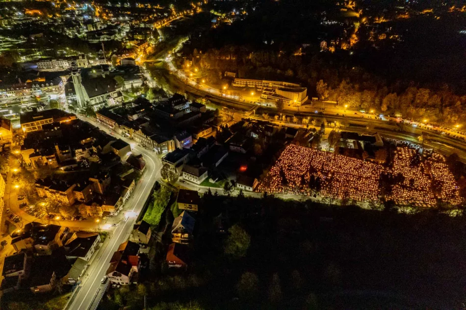 Limanowa z perspektywy nieba: znicze i zaduma Dnia Wszystkich Świętych - zdjęcie 14