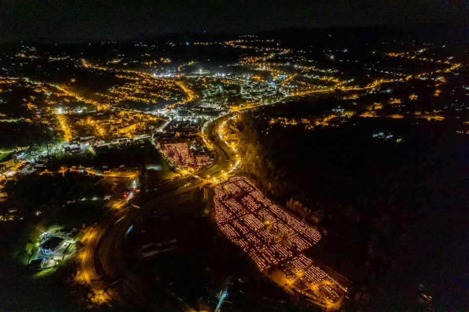 Limanowa z perspektywy nieba: znicze i zaduma Dnia Wszystkich Świętych - zdjęcie 19