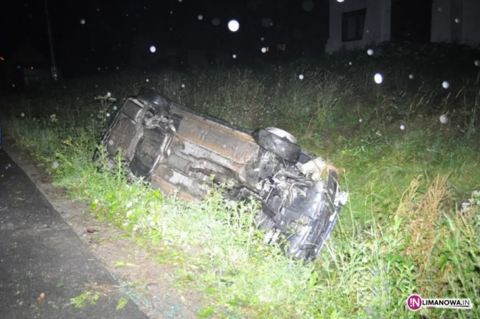 Kolejni pijani na drogach. Dachował volvo - zdjęcie 2