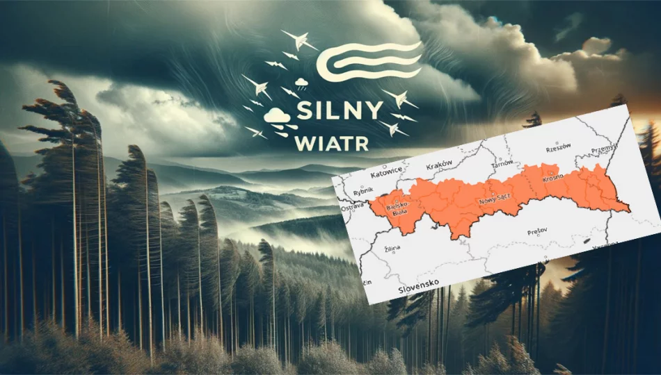 Silny wiatr: alert dla południa Polski - zdjęcie 1