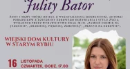 Zapraszamy do Męciny i Starego Rybia na wykład Julity Bator - zdjęcie 3