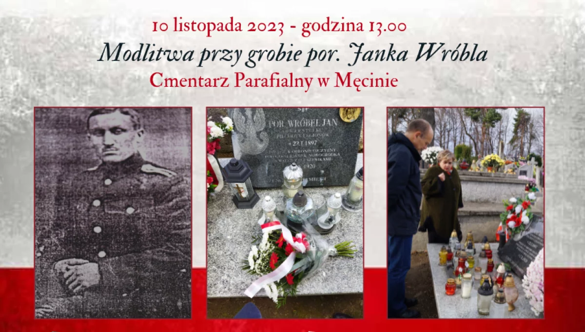 Zapraszamy na wspólną modlitwę przy grobie por. Janka Wróbla