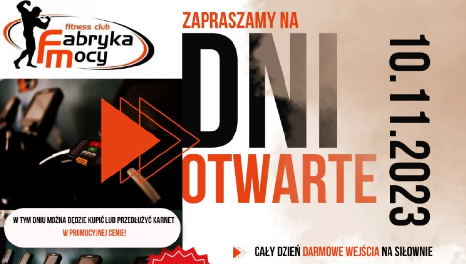 Dziś dzień otwarty Fitness Clubu Fabryka Mocy! - zdjęcie 1