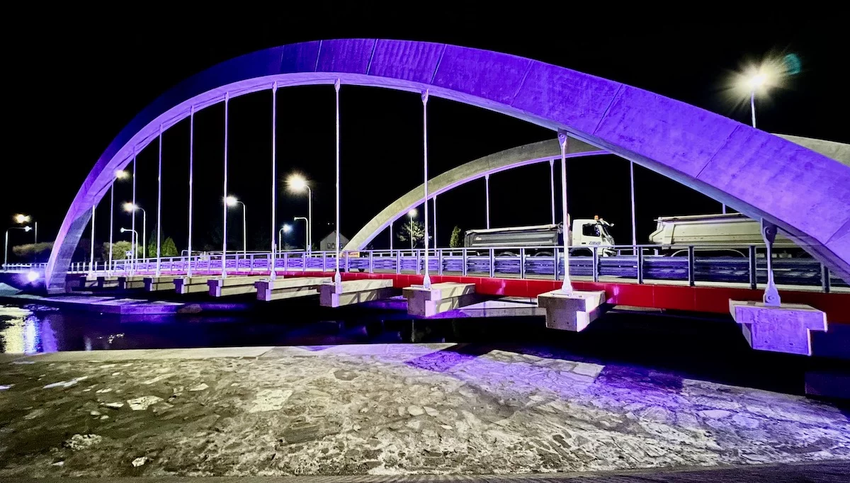 Nowy most w Limanowej został oświetlony - zobacz zdjęcia