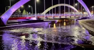 Nowy most w Limanowej został oświetlony - zobacz zdjęcia - zdjęcie 2