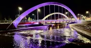 Nowy most w Limanowej został oświetlony - zobacz zdjęcia - zdjęcie 3