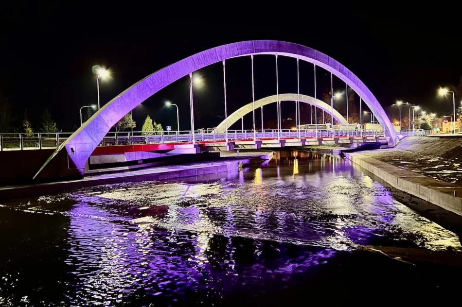 Nowy most w Limanowej został oświetlony - zobacz zdjęcia - zdjęcie 3