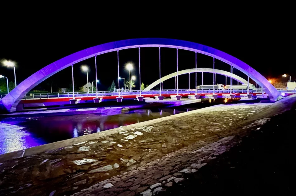 Nowy most w Limanowej został oświetlony - zobacz zdjęcia - zdjęcie 4