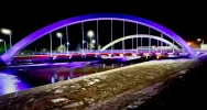 Nowy most w Limanowej został oświetlony - zobacz zdjęcia - zdjęcie 4