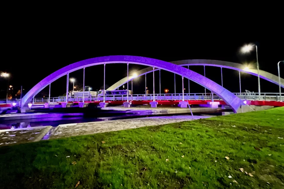 Nowy most w Limanowej został oświetlony - zobacz zdjęcia - zdjęcie 6