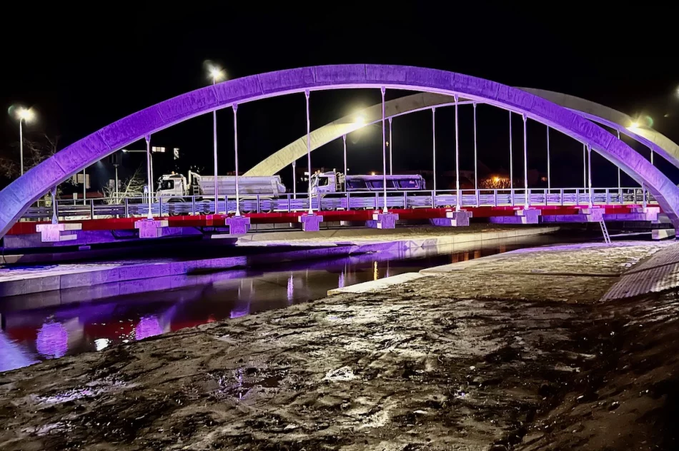 Nowy most w Limanowej został oświetlony - zobacz zdjęcia - zdjęcie 7