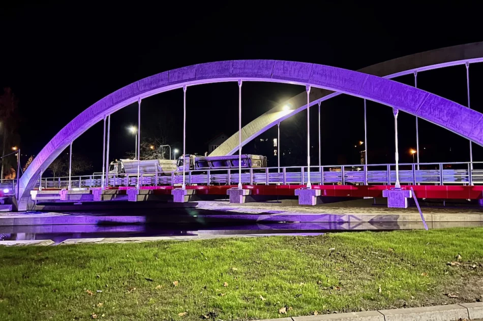 Nowy most w Limanowej został oświetlony - zobacz zdjęcia - zdjęcie 9