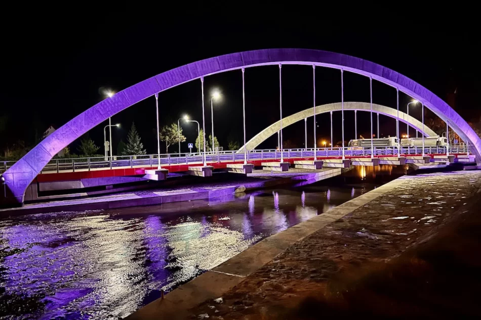 Nowy most w Limanowej został oświetlony - zobacz zdjęcia - zdjęcie 12