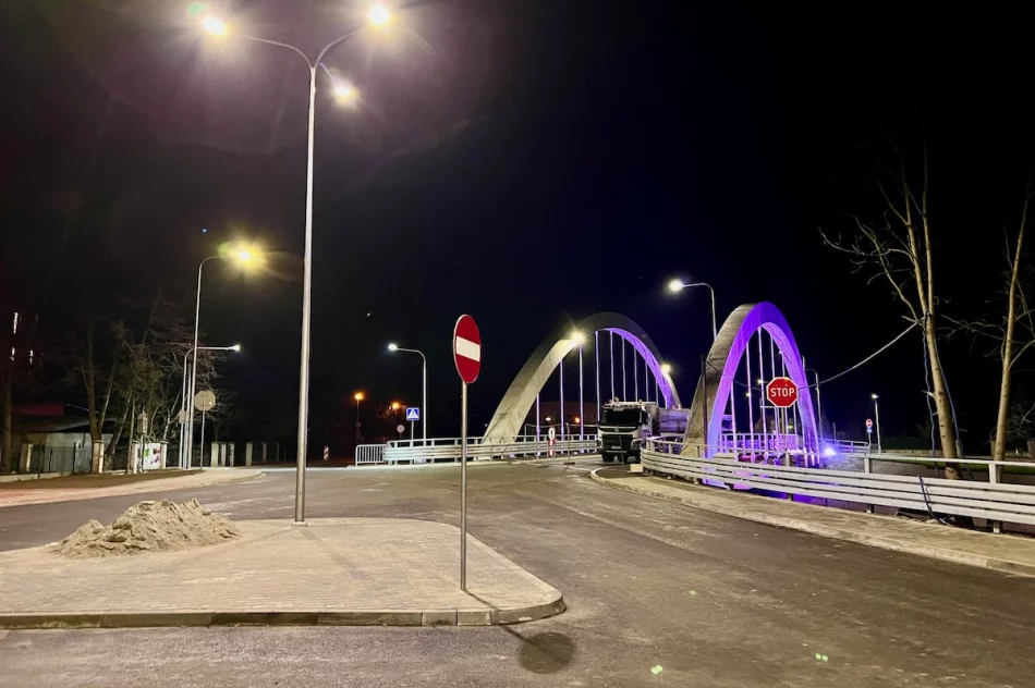 Nowy most w Limanowej został oświetlony - zobacz zdjęcia - zdjęcie 16