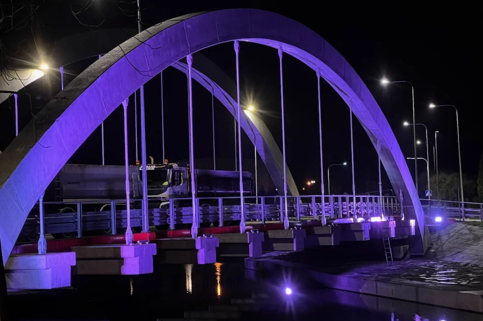 Nowy most w Limanowej został oświetlony - zobacz zdjęcia - zdjęcie 17