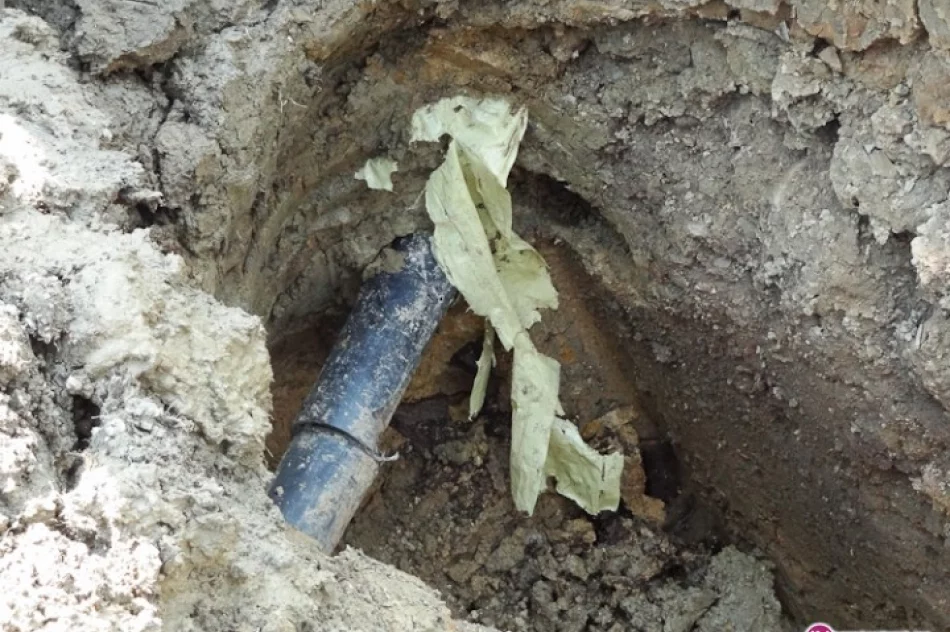 Przerwany gazociąg na budowie Orlika - zdjęcie 2