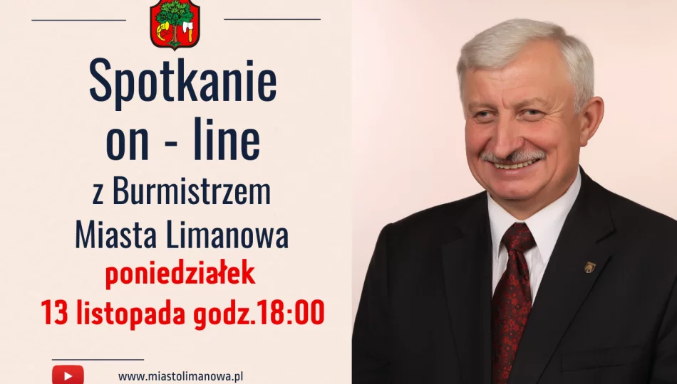 Burmistrz Limanowej zaprasza na czat online z mieszkańcami - zdjęcie 1