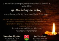 Kondolencje z powodu śmieci Michaliny Boruckiej - zdjęcie główne