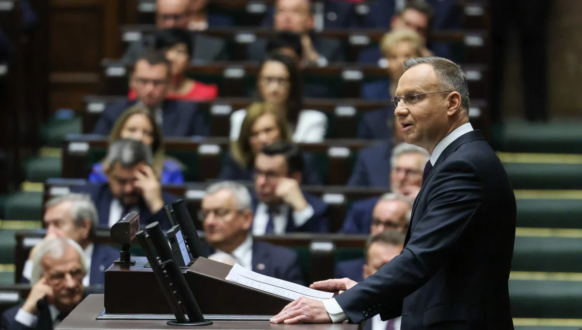 Orędzie prezydenta podczas posiedzenia Sejmu