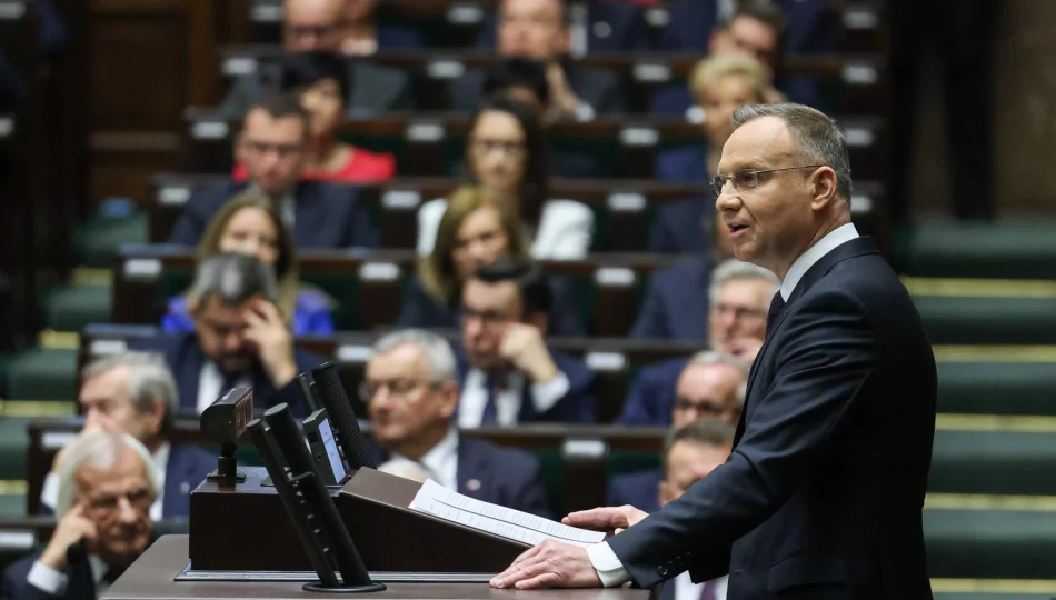 Orędzie prezydenta podczas posiedzenia Sejmu - zdjęcie 1