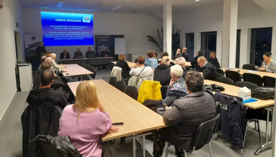 Debata o bezpieczeństwie z udziałem policji i urzędników - zdjęcie 1