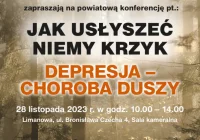 „Jak usłyszeć niemy krzyk. Depresja – choroba duszy” – zaproszenie na konferencję - zdjęcie główne