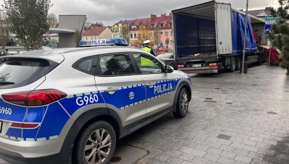 Rozładunek blokował ruch bez wiedzy GDDKiA - zdjęcie 1