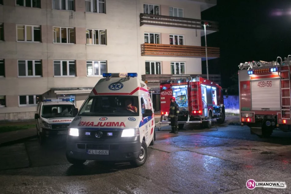 Pożar w szpitalu - ewakuacja pacjentów - zdjęcie 3